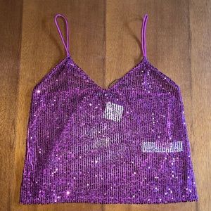 NEW Zara Sequin Tank